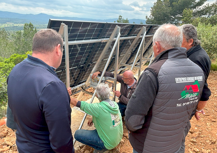 Zoom sur le chantier du site dit « isolé » à Jonquières